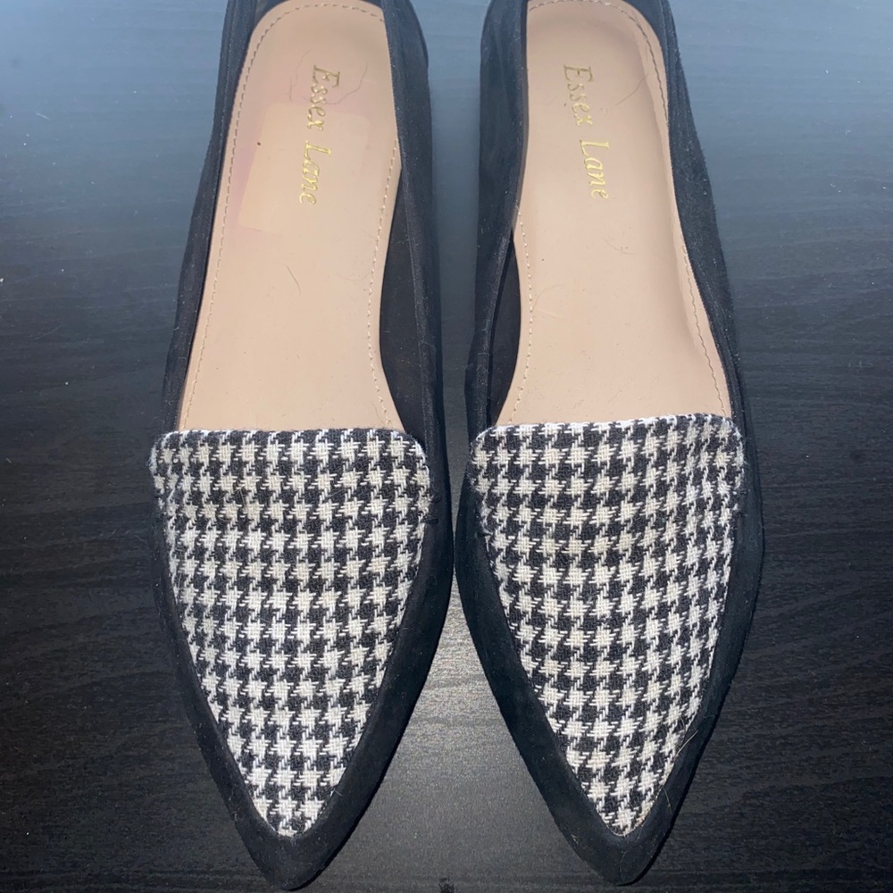Houndstooth Work Flats